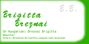 brigitta breznai business card